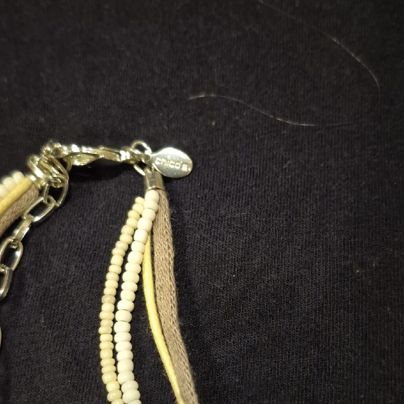 Chico's Gold and Cream Multi-Strand Necklace - Picture 2 of 2